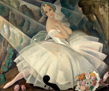 Gerda Wegener Painting - La bailarina Ulla Poulsen en el Ballet Chopiniana Gerda Wegener